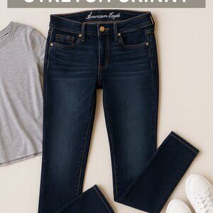 American Eagle Skinny Jeans | Size 4 Long | Viral Fit